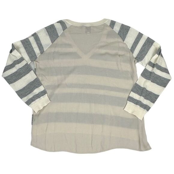 Mason V-Neck Cashmere Silk Sweater Size Large - Picture 2 of 6